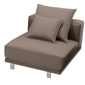 img1133 أريكة جلدية متوسطة الحجم بمقعد واحد (قهوة مثلجة)