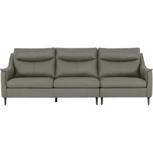 أريكة جلدية بثلاثة مقاعد (زيتوني)