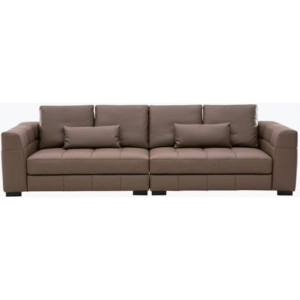 أريكة جلدية بأربعة مقاعد (لون مايارد)