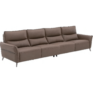 أريكة جلدية بأربعة مقاعد (لون مايارد)