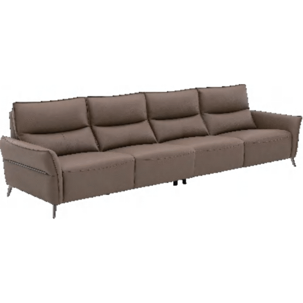 أريكة جلدية بأربعة مقاعد (لون مايارد)