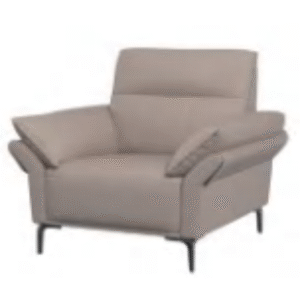 أريكة جلدية بمقعد واحد (لون الشاي البني الفاتح)