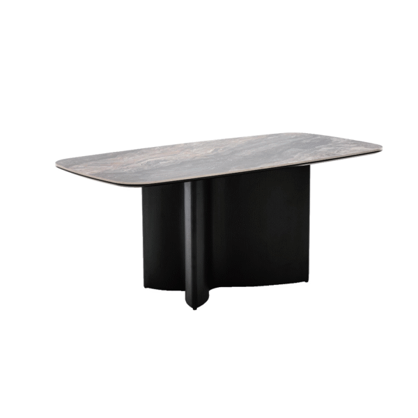 طاولة طعام بطول 1.6 متر (لون بني فينيسيا لامع)