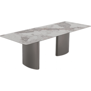 p39_185 طاولة طعام 2.2 متر (طلاء باندورا اللامع)