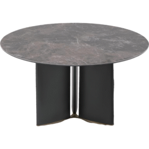 p39_187 طاولة طعام دائرية مقاس 1.5 متر (لون رمادي غير لامع)