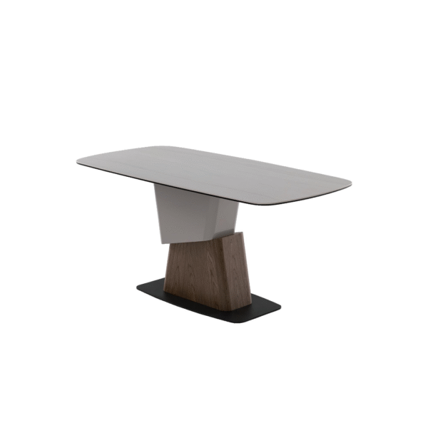 طاولة طعام 1.8 متر (لون بيج لامع)