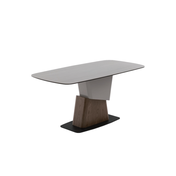 طاولة طعام 1.6 متر (لون بيج لامع)