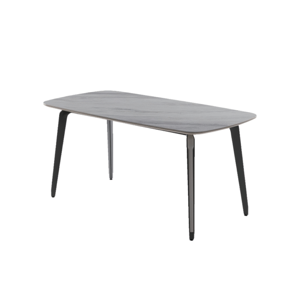 طاولة طعام بطول 1.8 متر (لون أزرق لامع)