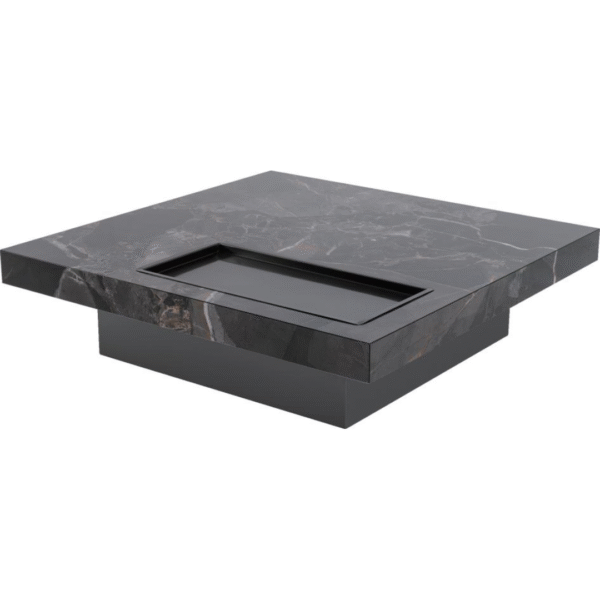 طاولة شاي (لون أسود رملي لامع)