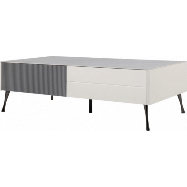 p46_220 طاولة شاي (لون رمادي لامع)