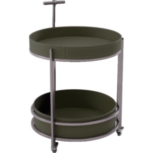 طاولة جانبية ترفيهية (أخضر غامق)