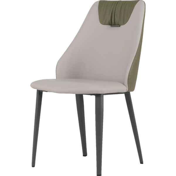 كرسي طعام (أخضر منعش + رمادي بيج فاتح)