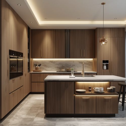 أحدث اتجاهات تصميم المطابخ 2025 في السعودية مزيج بين الأناقة والابتكار