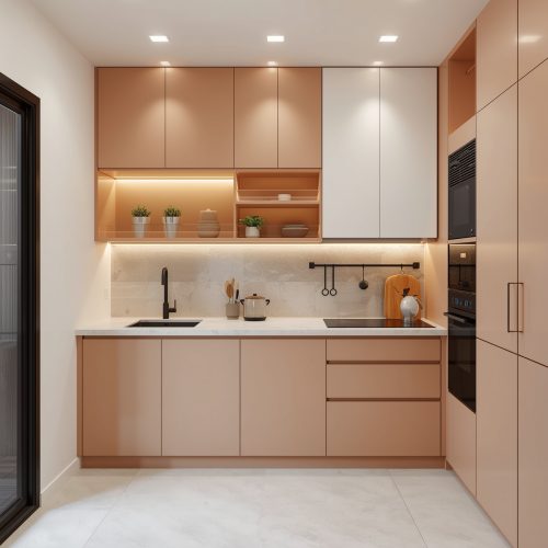 تصميم مطبخ صغير بأفكار ذكية لزيادة المساحة والراحة